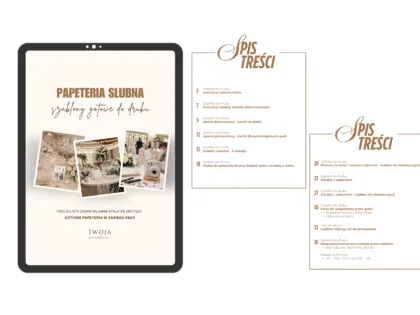 E-BOOK Szablony papeterii ślubnej do własnego druku